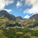 mountains, peak, summit, sky, clouds, landscape, nature, scenic, adventure, outdoors, spain, asturias